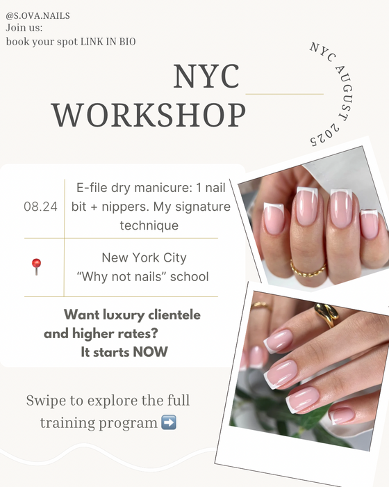 E-File Dry Manicure Masterclass — NYC